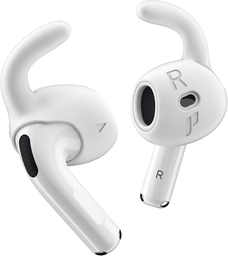 Proof Labs 4 Pairs for AirPods 4 Ear Hooks Covers [Added Storage Pouch] Accessories Compatible with Apple AirPods 4th Generation (White) - Image 4